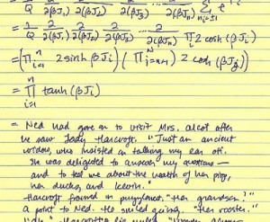 Courtney uses partition functions to derive Trial by Desire