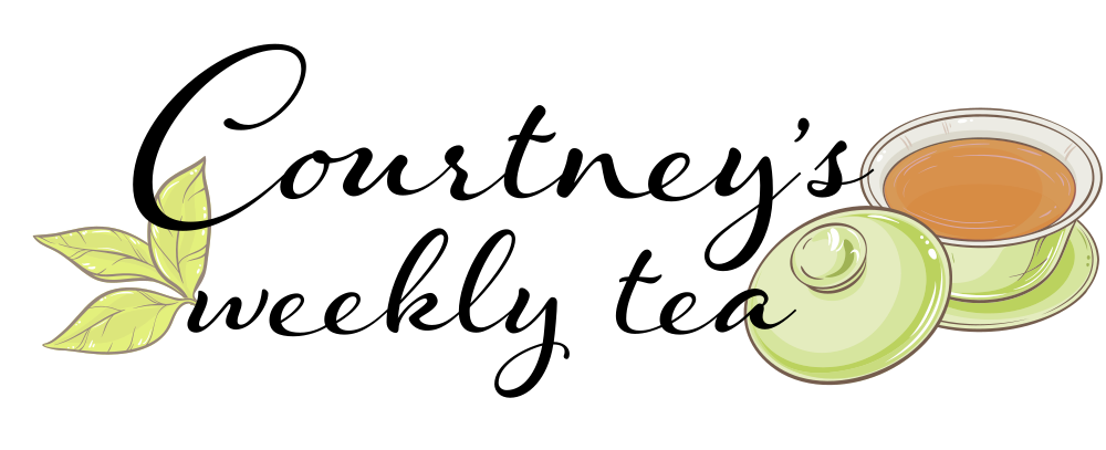 header-new Courtney’s Weekly Tea: a graphic with an illustrated gaiwan and tea leaves